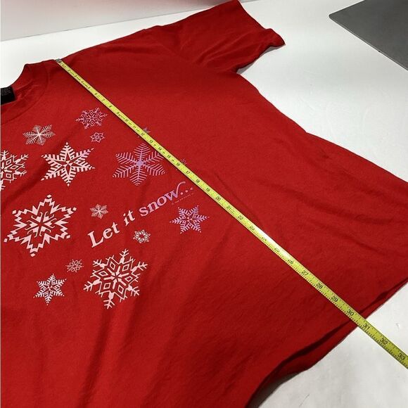 Vintage Platinum Plus T-shirt Christmas Let It Snow Single Stitch 4XL 1988 - Picture 8 of 10